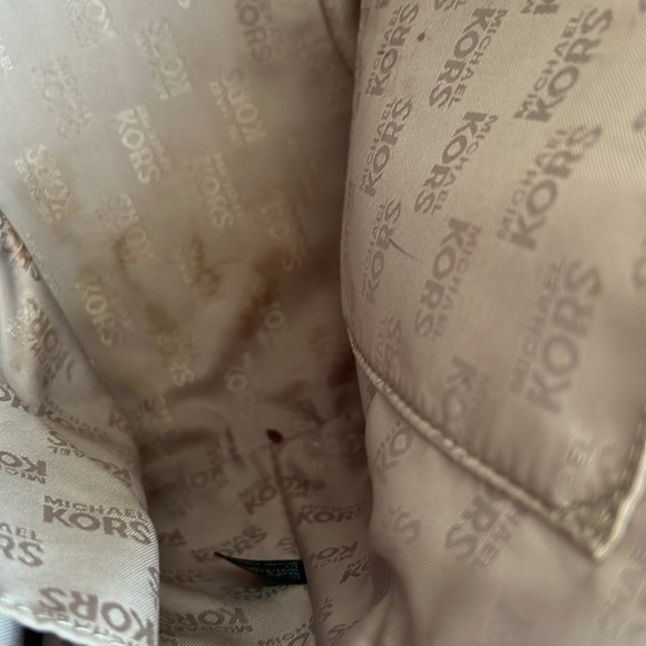 Michael Kors Dusty Rose Gold accents Leather Satchel Crossbody Bag - Picture 10 of 13